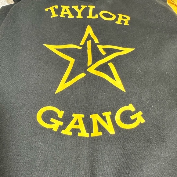 Wiz Khalifa Taylor Gang Black Yellow Embroidered Varsity Zip Up Hoodie Medium - Picture 4 of 12
